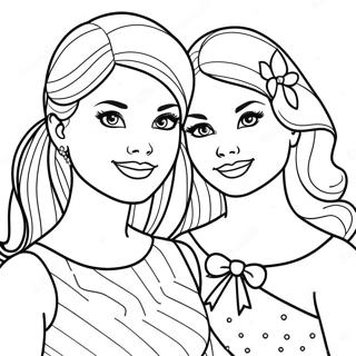 Barbie And Sisters Coloring Pages