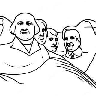 Mount Rushmore Coloring Page 64570-53375