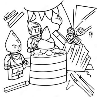 Lego Birthday Party Coloring Page 64580-53392