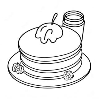 Pancake Coloring Page 6464-5258