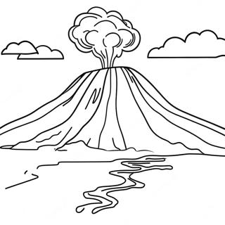 Icelandic Volcano Coloring Page 64651-53449