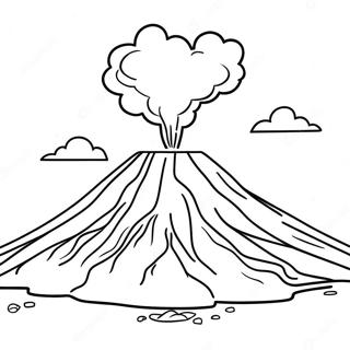 Icelandic Volcano Coloring Page 64651-53450