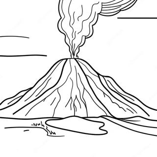 Icelandic Volcano Coloring Page 64651-53452