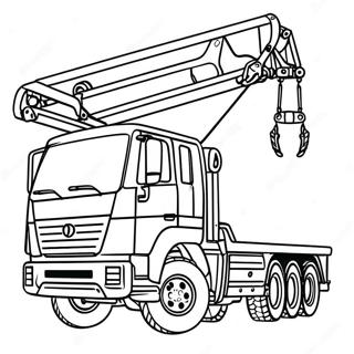 Crane Truck Coloring Pages