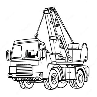 Crane Truck Coloring Page 64670-53464