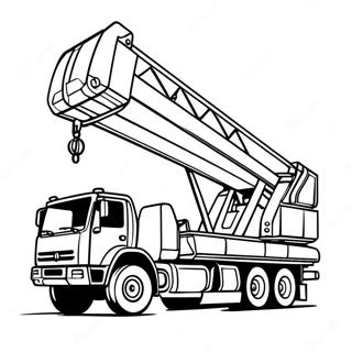 Heavy Duty Crane Truck Coloring Page 64671-53473