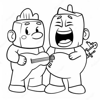 Big Block Singsong Characters Coloring Page 64681-53469