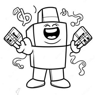 Big Block Singsong Characters Coloring Page 64681-53471