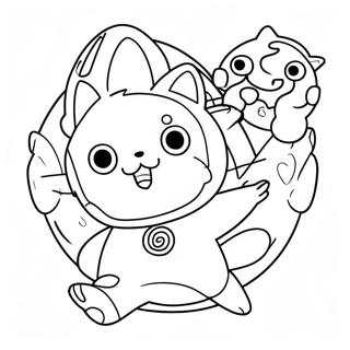 Yo Kai Watch Coloring Page 64700-53488