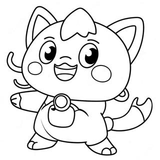 Jibanyan Yo Kai Coloring Page 64701-53499