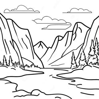 Majestic Rocky Mountains Coloring Page 64711-53493