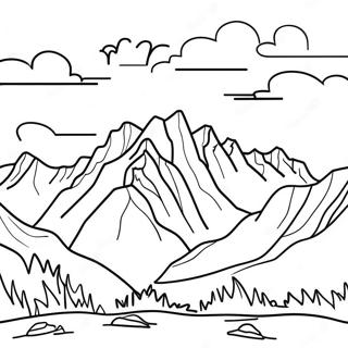 Majestic Rocky Mountains Coloring Page 64711-53495