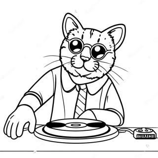 Dj Catnip Coloring Page 64720-53504