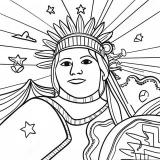 Bolivia Flag Coloring Page 64740-53518