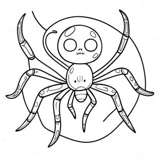 Halloween Spider Coloring Page 6474-5266