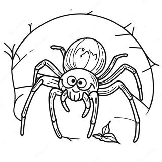 Halloween Spider Coloring Page 6474-5267