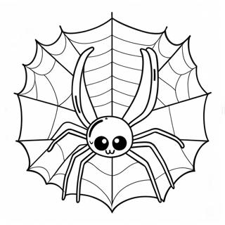 Halloween Spider Coloring Page 6474-5268