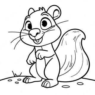 Scrat The Squirrel In Action Coloring Page 64751-53526