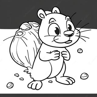 Scrat The Squirrel In Action Coloring Page 64751-53527