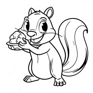 Scrat The Squirrel In Action Coloring Page 64751-53528