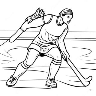 Field Hockey Coloring Pages