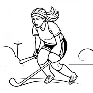 Field Hockey Coloring Page 64780-53550