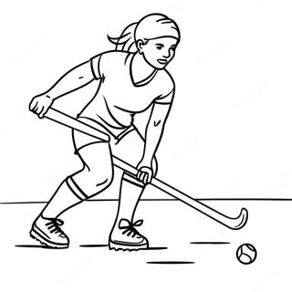 Field Hockey Coloring Page 64780-53551