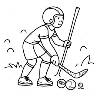 Field Hockey Coloring Page 64780-53552