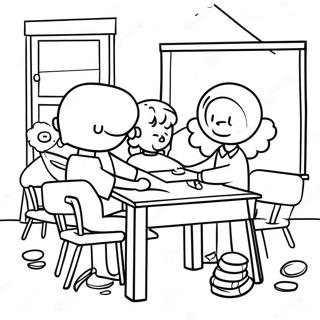 Creative Classroom Scene Coloring Page 64791-53561