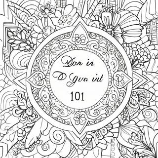 Psalm 119 11 Verse With Decorative Borders Coloring Page 64801-53581