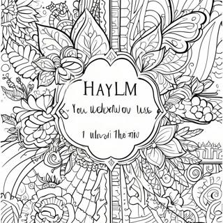 Psalm 119 11 Verse With Decorative Borders Coloring Page 64801-53583