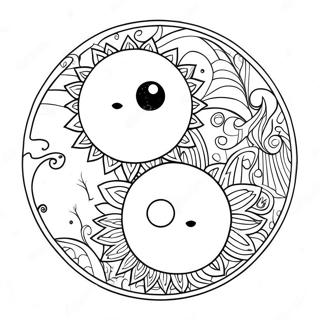 Sun And Moon Yin Yang Coloring Page 64810-53570