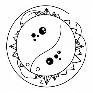 Sun And Moon Yin Yang Coloring Page 64810-53572