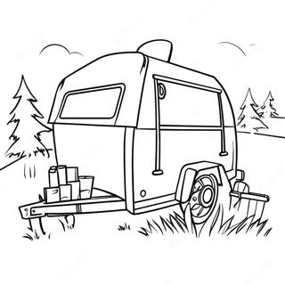 Horse Trailer Coloring Pages