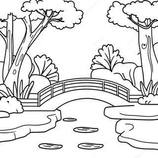 Traditional Japanese Garden Coloring Page 6485-5277