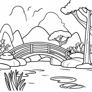 Traditional Japanese Garden Coloring Page 6485-5279