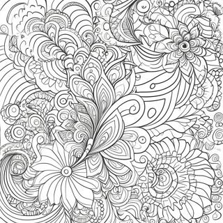 Intricate Fractal Patterns Coloring Page 64861-53614