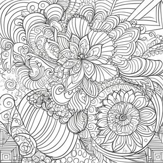 Intricate Fractal Patterns Coloring Page 64861-53616