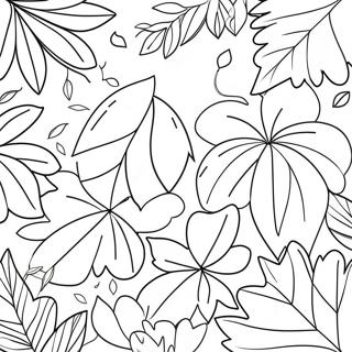 Adorable Autumn Leaves Coloring Page 64871-53626