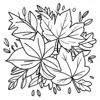 Adorable Autumn Leaves Coloring Page 64871-53627