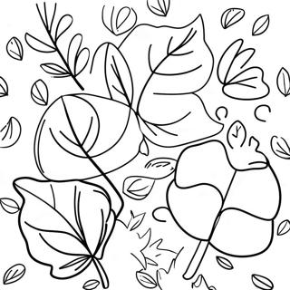 Adorable Autumn Leaves Coloring Page 64871-53628