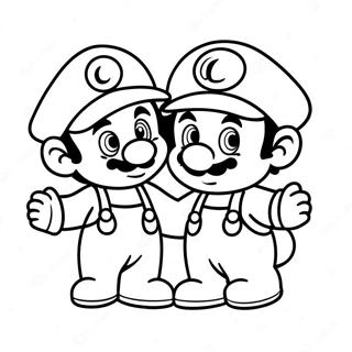 Baby Mario And Luigi Coloring Page 64880-53630