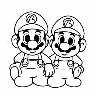 Baby Mario And Luigi Coloring Page 64880-53631