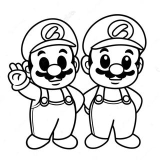 Baby Mario And Luigi Coloring Page 64880-53632