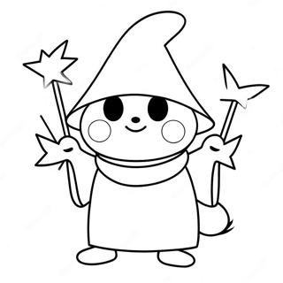 Ralsei With Magical Powers Coloring Page 64891-53643