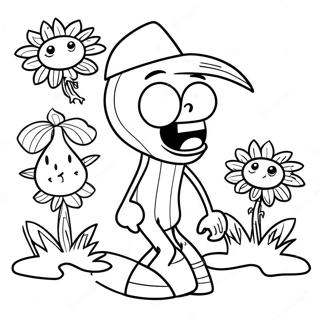 Plants Vs Zombies 2 Coloring Page 64900-53648