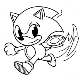 Sonic The Hedgehog Speeding Coloring Page 64931-53670