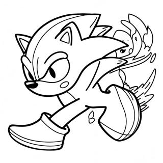 Sonic The Hedgehog Speeding Coloring Page 64931-53671