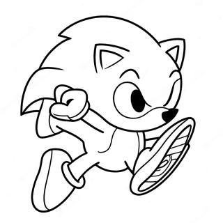 Sonic The Hedgehog Speeding Coloring Page 64931-53672