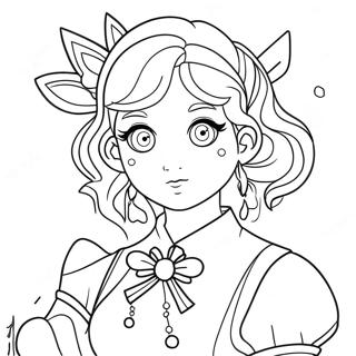 Mina Ashido Coloring Page 64940-53679